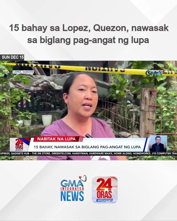 15 bahay sa Lopez, Quezon, nawasak sa biglang pag-angat ng lupa | 24 Oras Weekend