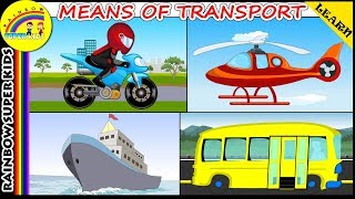Modes of Transport for Children - Means of Transport for Kids