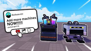 Adding new Machines to our game!