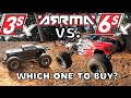 Arrma 3s vs 6s  which one to buy  kraton 6s  big rock 3s rc trucks comparison