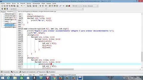 Programacion Modular y Arreglos Unidimensionales