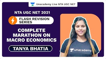 NTA UGC NET 2021|Complete Marathon on Macro Economics|Tanya Bhatia|Unacademy
