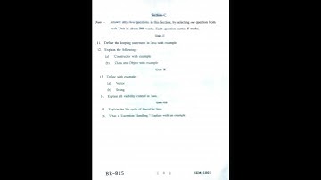 mgsu, M.sc (Lateral Entry) Sem.1st , JAVA Exam paper 2022