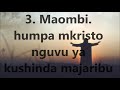 MAMBO 4 YANAYOMFANYA MKRISTO KUKUA KIROHO MAMBO 4 YANAYOMFANYA MKRISTO KUKUA KIROHO