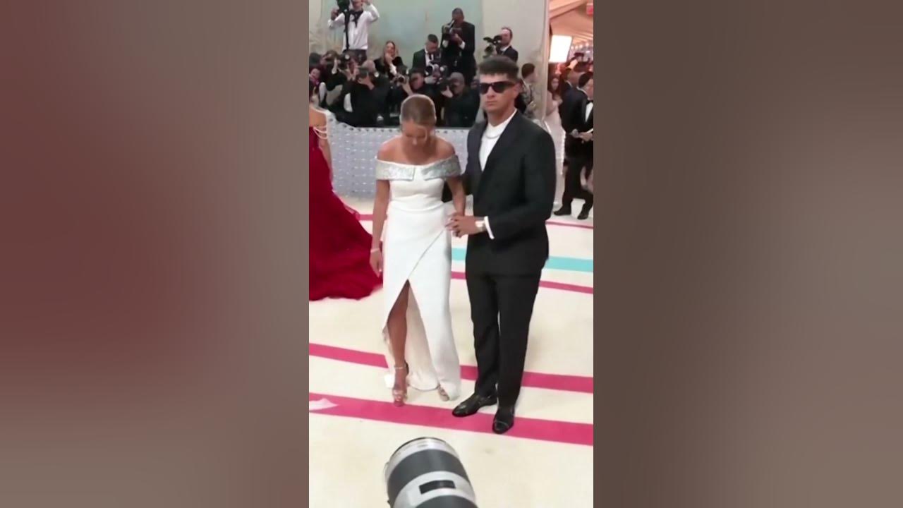 NFL champion quarterback Patrick Mahomes on Met Gala carpet YouTube