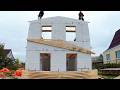 Amazing Gable ROOF Construction | Building a Small HOUSE ►Ep.4