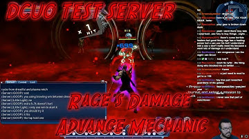 DCUO Test Server - Rage Advance Damage Mechanic