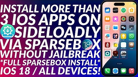Install Sparsebox iOS 18 & Fix Sideloadly 3 App Limit No Jailbreak | Fix 3 App Limit iOS 18 | Easy