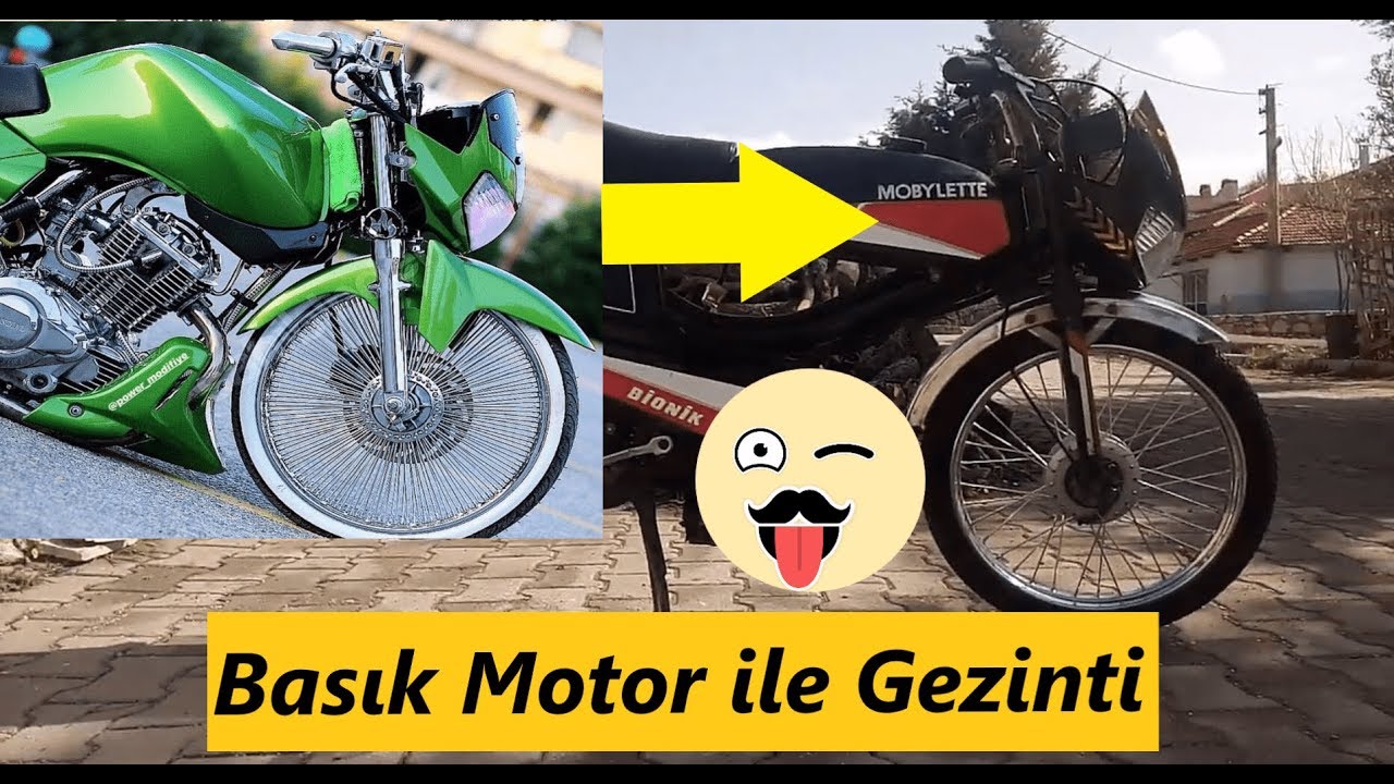Basık Motor ile Gezinti | Mobylette bionik -İsmail Tosuner - YouTube