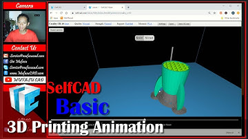 SelfCAD Update 3d Printing Animation Feature