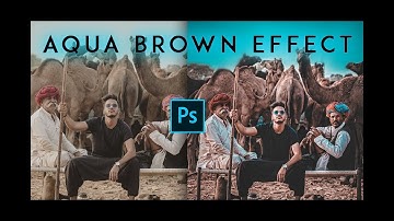 Aqua Brown Color Grading Effect in Photoshop CC 2019 // Photoshop Tutorials editing_studio
