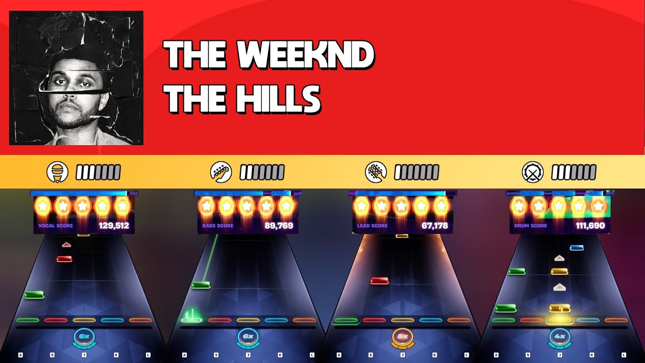 [Fortnite Festival] The Weeknd - The Hills || All Instruments Expert ...