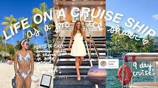 spend a 9 day cruise with me around the caribbean 🌴🐠🥥 dji drone, swim w/ turtles, new merch!