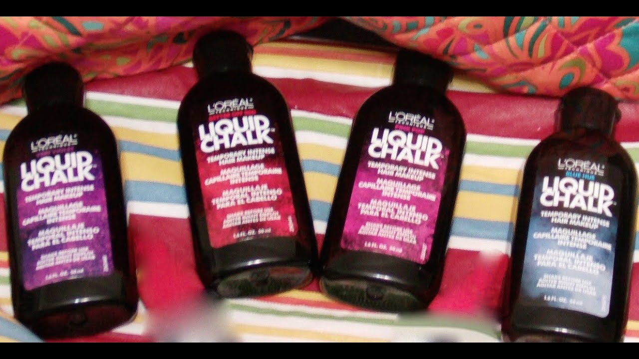 Loreal Hair Chalk Review YouTube
