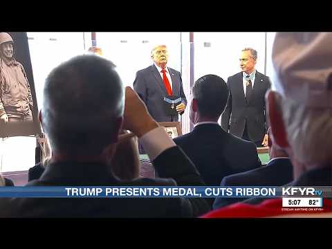President Trump in ND: Presentation of Roosevelt's medal
