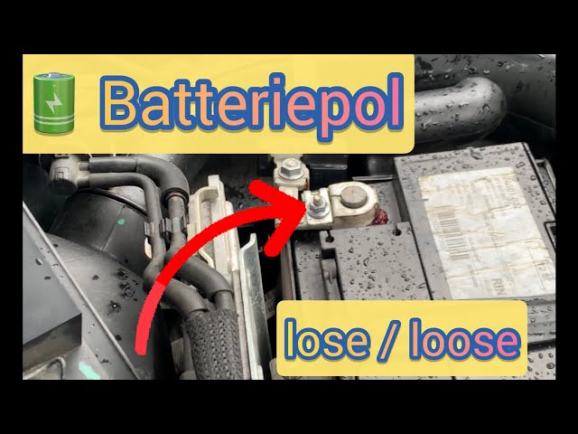 Polklemme (12V Batterie) locker wackelt geht nicht fest. Fix loose