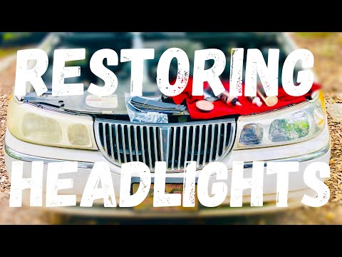 Restoring headlights properly and permanently like a pro. (2 of 4 on the 1999 Lincoln Town Car)