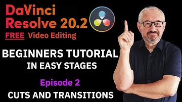 Eenvoudige CUTS en OVERGANGEN in Davinci Resolve Videobewerking Tutorial voor beginners / ouder d...