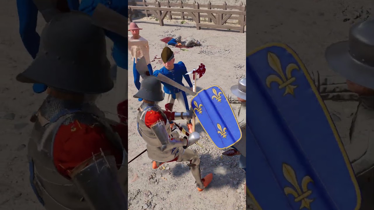 Battleaxe Hooks, Pulls, and Ends It! - Half Sword Brutal Brave Stand Medieval Duel