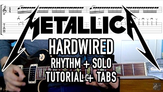 Hardwired - Metallica (Guitar Lesson + Tab) w/ Guitar Solo