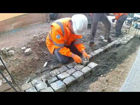 Time lapse - Comment poser des pavés granit