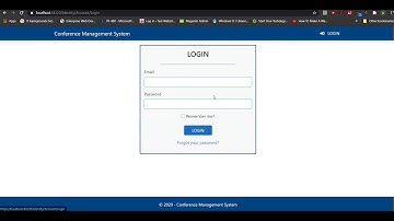 Simple Conference Management System Demo (ASP.NET Core MVC)