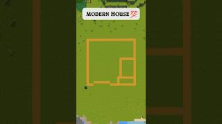 Easy Modern House Minecraft Tutorial ⚒️ #minecraft #shorts