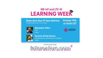 Non-IP data delivery - NB-IoT and LTE-M Learning Week by iotcreators.com