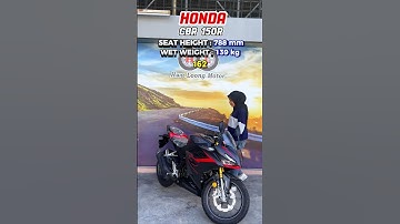 ⁉️KETINGGIAN SESUAI | REVIEW HONDA CBR MATTE BLACK⁉️| HWA LOONG MOTOR #reviewmotor #review #honda