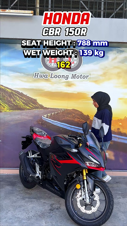 ⁉️KETINGGIAN SESUAI | REVIEW HONDA CBR MATTE BLACK⁉️| HWA LOONG MOTOR #reviewmotor #review #honda