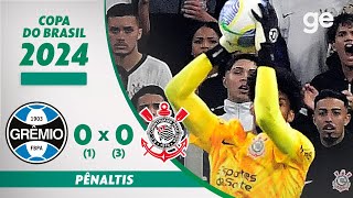 Thumbnail for GRÊMIO 0 (1) X (3) 0 CORINTHIANS | PÊNALTIS | OITAVAS DE FINAL COPA DO BRASIL 2024 | ge.globo