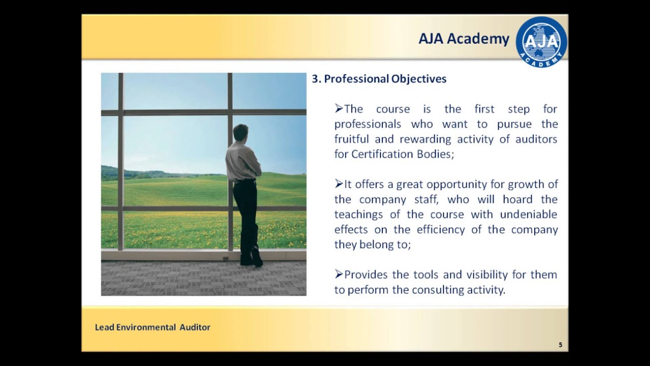 Lead Environmental Auditor Training Course Youtube