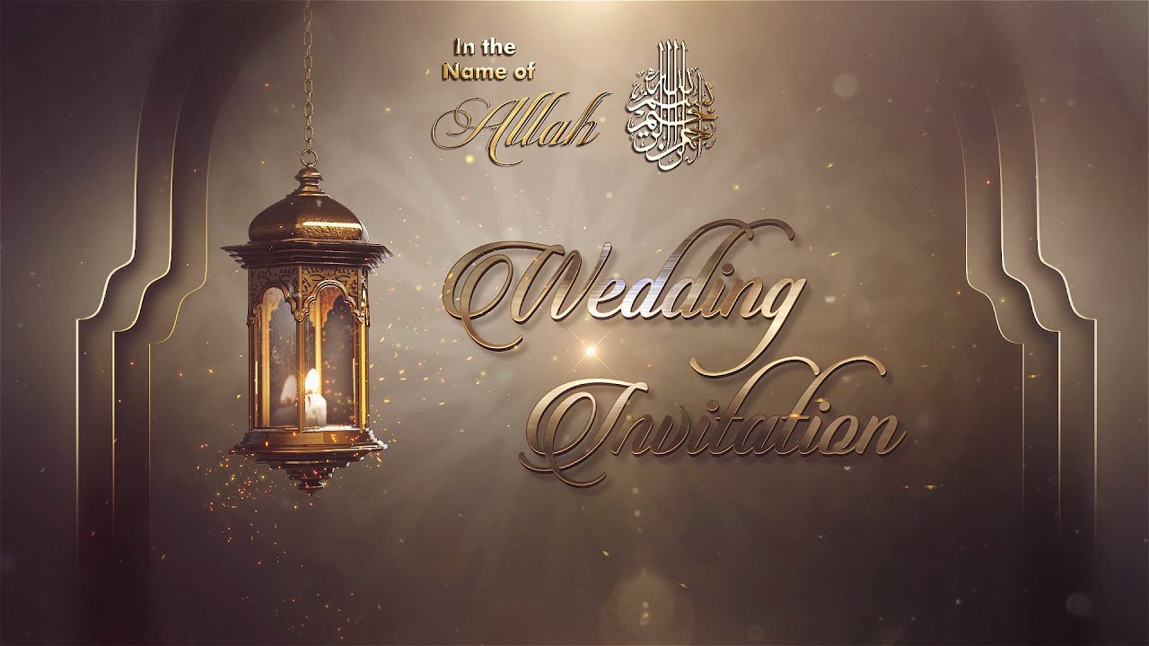 MuslimIslamic Wedding Invitation Video  Best Wedding Invitation Videos 2020  invitercom