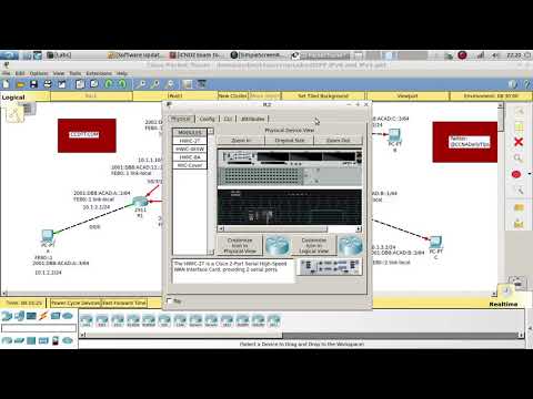 Configuring OSPFv3 IPv6 and OSPFv2 IPv4  Using Packet Tracer