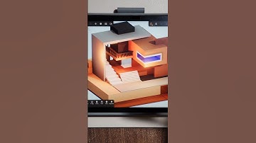 Architectural Design Drawing in Nomadsculpt App on iPad Using Pencil Speed Modelling with Lighting