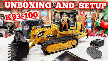 Kabolite k963-100 hydraulic rc track loader setup and unboxing