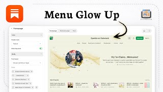 How to edit the navigation bar on Substack