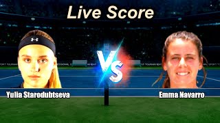 Yulia Starodubtseva vs Emma Navarro | WTA Nottingham, Great Britain Women Singles | Live Score
