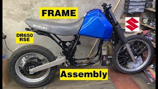Suzuki DR650 RSE Restoration Part 2 Assembling the frame