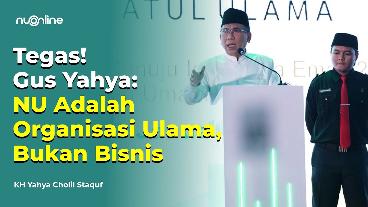 Gus Yahya: Lembaga Pendidikan di NU Lahir karena Khidmah dan Inisiatif Independen Warga Nahdliyin