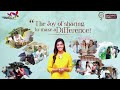 The Joy of Sharing to Make a Difference