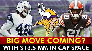 BIG MOVE COMING After Vikings Open Up $13.4 MM In Cap Space | Vikings Rumors