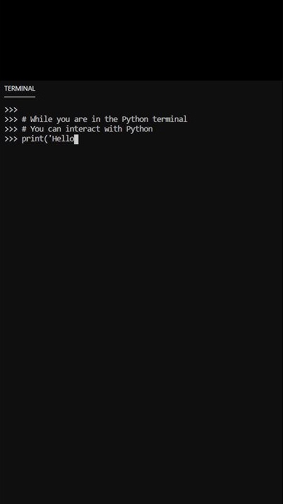 How to exit Python while in Terminal - YouTube