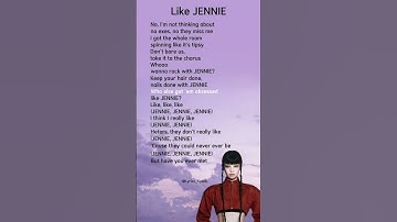 Thumbnail of JENNIE - Like JENNIE (Lyrics) #likejennie #lyrics #jennie #shorts