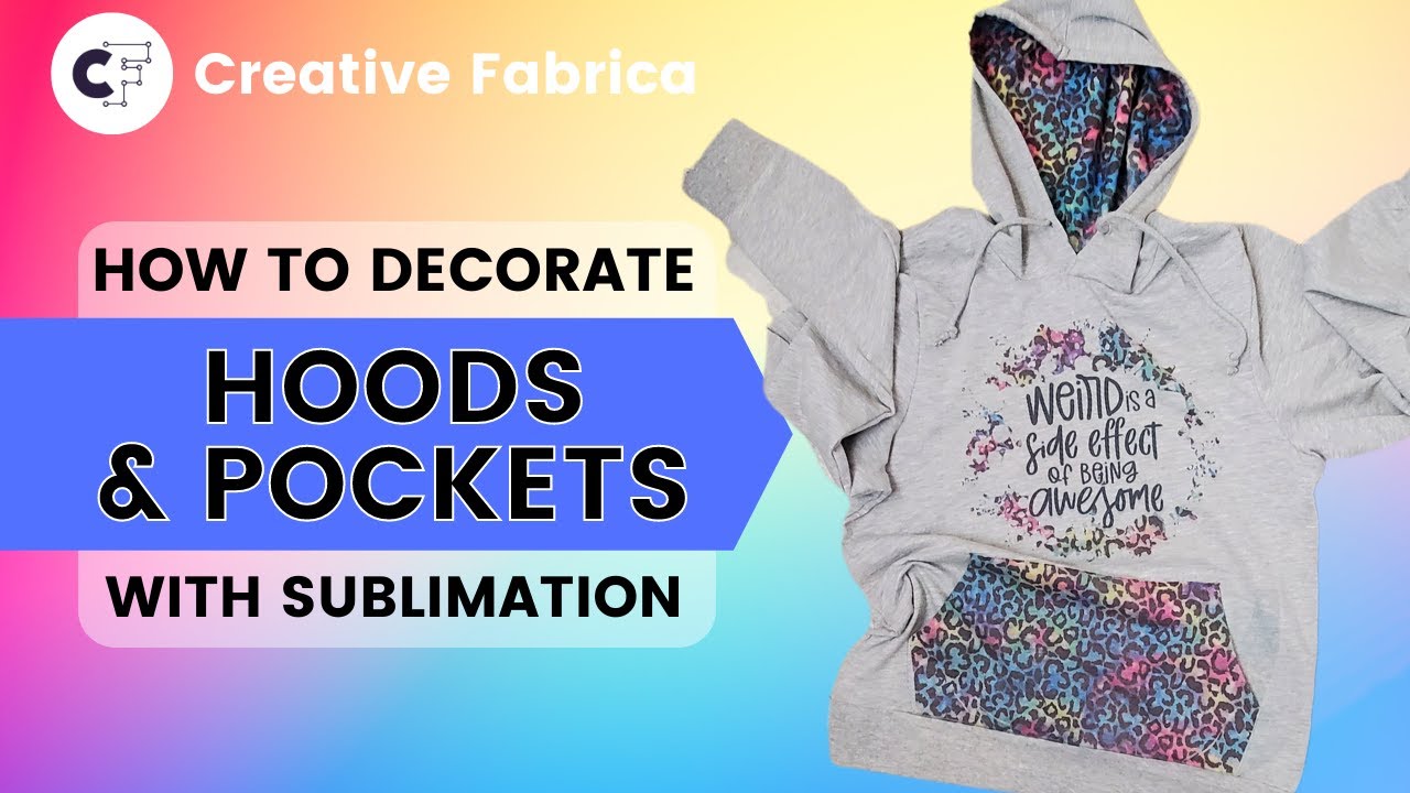 Sublimation Made Easy: Decorating Sweatshirt Pockets and Hoods Tutorial 😍  