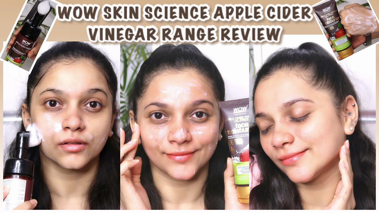 SUMMER SKINCARE ROUTINE | WOW SKIN SCIENCE APPLE CIDER VINEGAR RANGE REVIEW & DEMO | Pavithra iyer