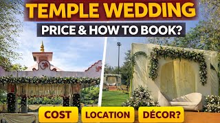 How to plan a temple wedding Cost Decor and location explained