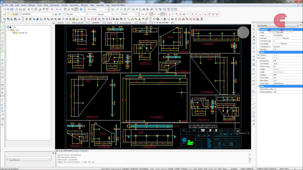New CameCmea - Da Me10 ad BricsCAD e viceversa