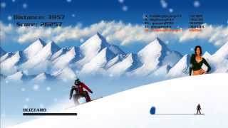 『Snowboard 2D』プレイ動画その2