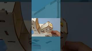 Build a miniature oil pump model out of wood.#STEM#HowItWorks#DIY